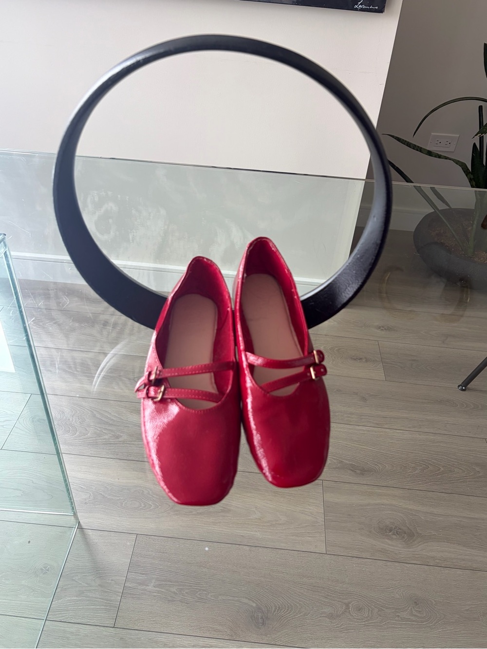 Zara Red Mary Jane Flats - Girl’s Comfortable Slip-On Shoes